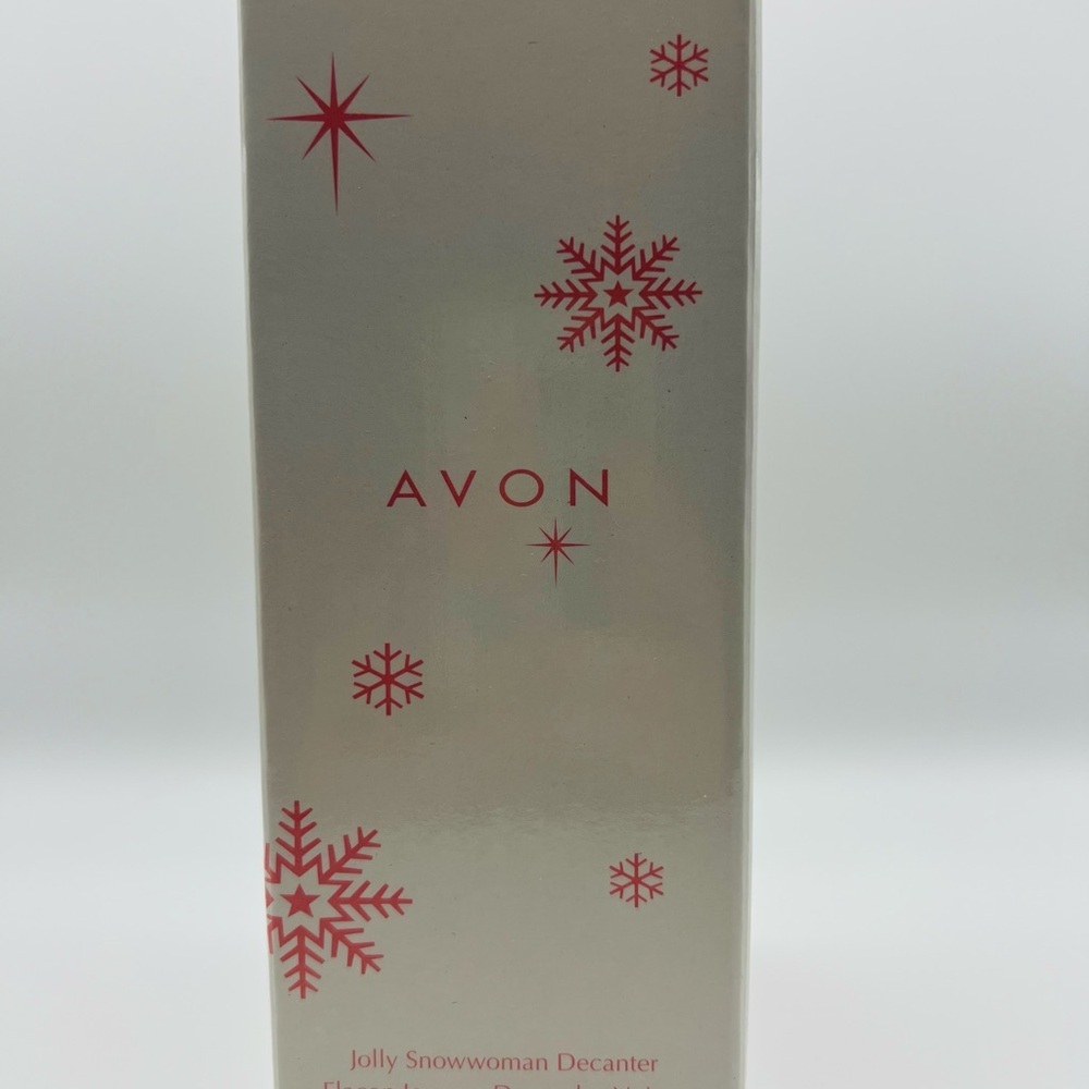 Avon Jolly Snowwoman Decanter Soap Pump 2005 Holiday Dispenser NIB - Picture 4 of 4